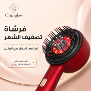 فرشاة تدليك لفروة الرأس مع أداة لتوزيع الزيت